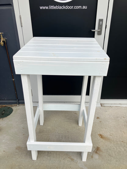 WHITE Timber High Table/Bar Table