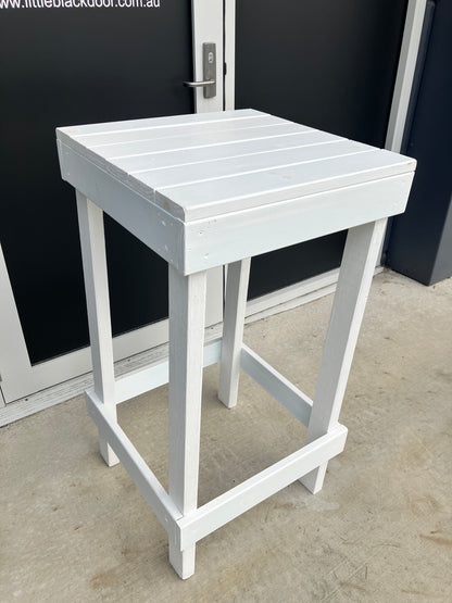 WHITE Timber High Table/Bar Table